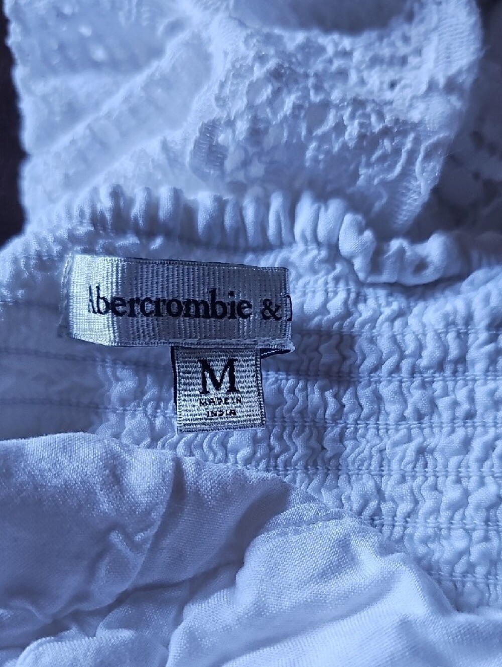 Abercrombie & Fitch White Crochet-Detail Maxi Dress - Picture 9 of 9